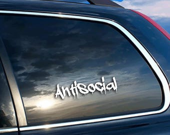 Antisocial Decal Drip (2) JDM Sticker Euro KDM Diesel Turbo Boost Car Truck SUV