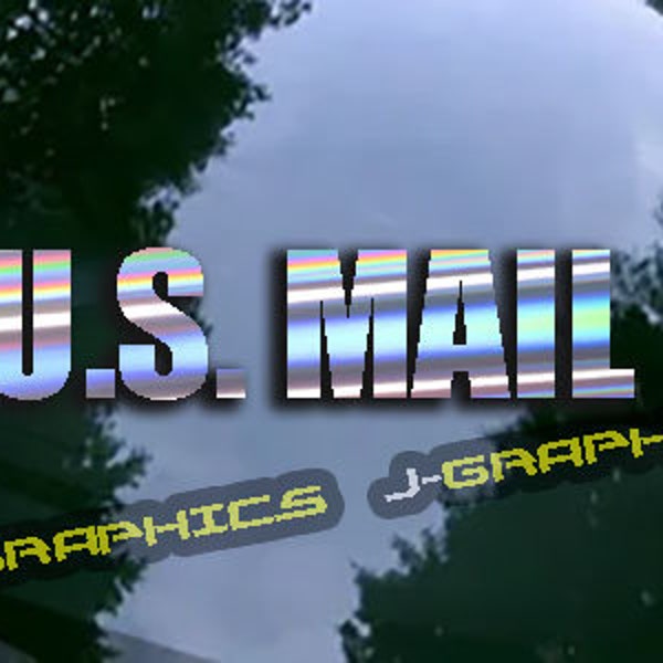 U.S. Mail Vinyl Decal Sticker Oil Slick Chrome Car Truck SUV Window Bumper Carrier Postal Post Office