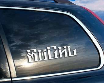 SoCal Southern California (2) JDM Sticker Euro KDM Diesel Turbo Boost Car Truck SUV
