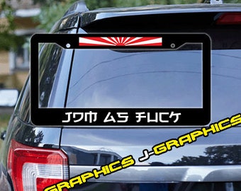Custom JDM License Plate Frame – Akina Racing Team Tokyo Drift Style For Cars & Trucks - View #11