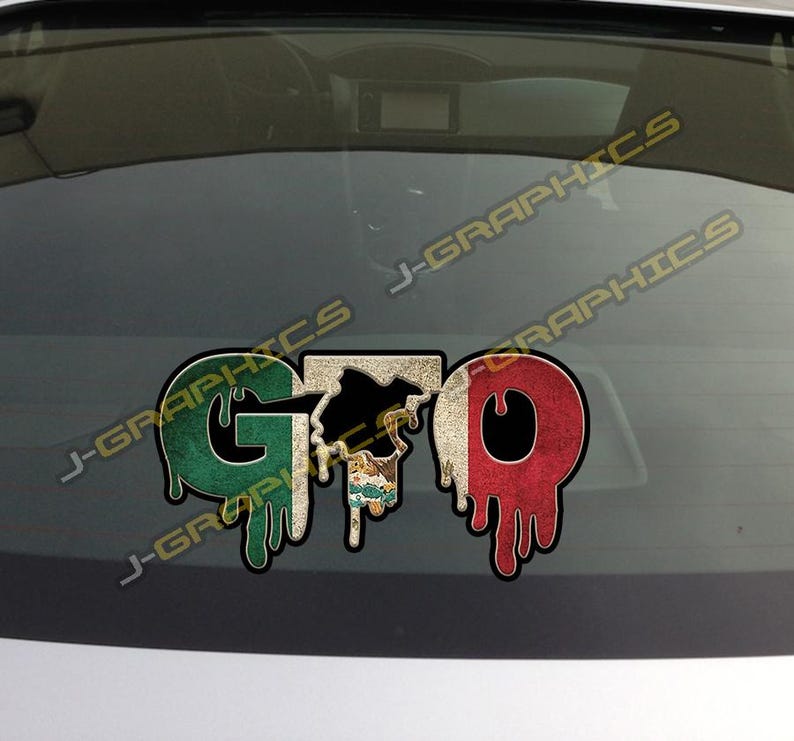 Gto Letters Guanajuato GTO DRIP Mexico Vinyl Decal Sticker Car Truck SUV Mx - Etsy