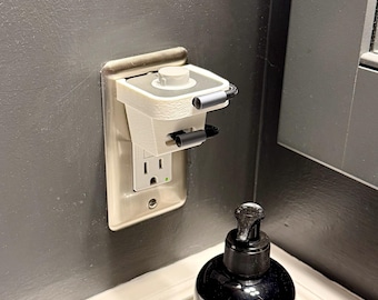 Oura Ring 4 Daily Charging Station - Bathroom Outlet Holder Accessory - WALL ADAPTER INCLUDED