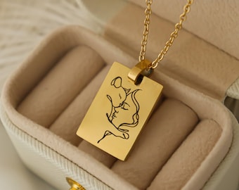 18K Gold Cat Mom Necklace, Trendy Cat Lovers Necklace, High Quality Cat Necklace, Gift for Cat Lovers, Gift For Her, Birthday Necklace Gift