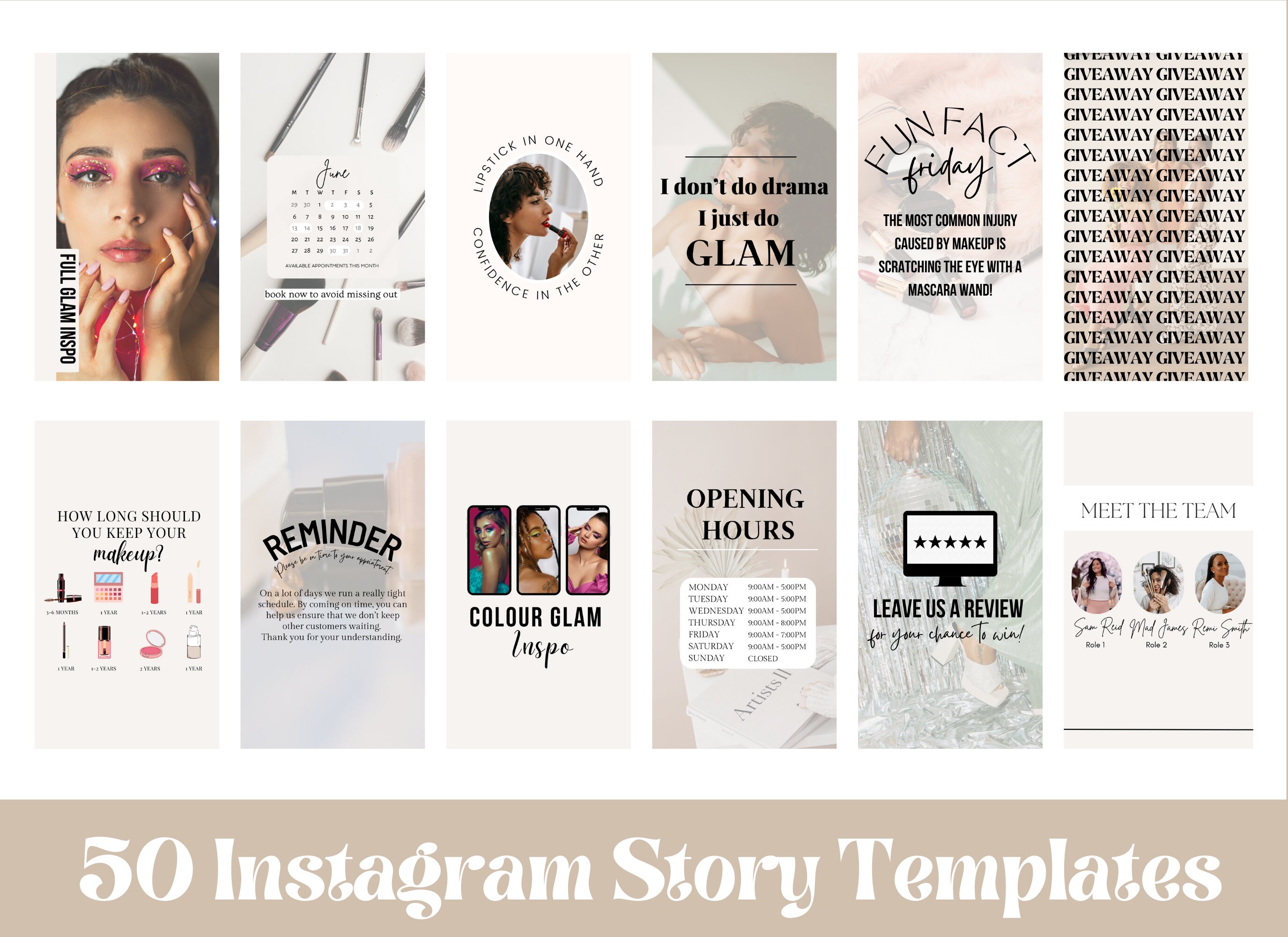 100 Makeup Artist Instagram Templates | Bridal Makeup Template | Makeup ...