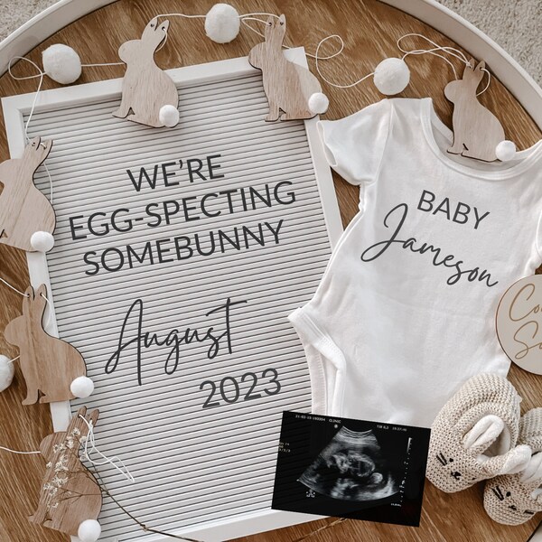 Easter Pregnancy Announcement Etsy