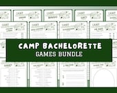 20 Camp Bachelorette Party Games | Bachelorette Games Bundle | Editable Printable Games | Hens Party Games | Bachelorette Drinking Game