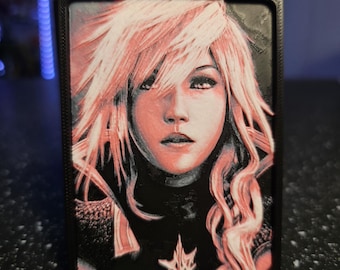 Lightning Final Fantasy Magic the Gathering Single or Double Sleeved Deck Box