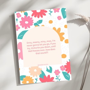 Never Let You Go BFF Print - Inspirational Friendship Quote, Best Friend Gift, Heartwarming Wall Art