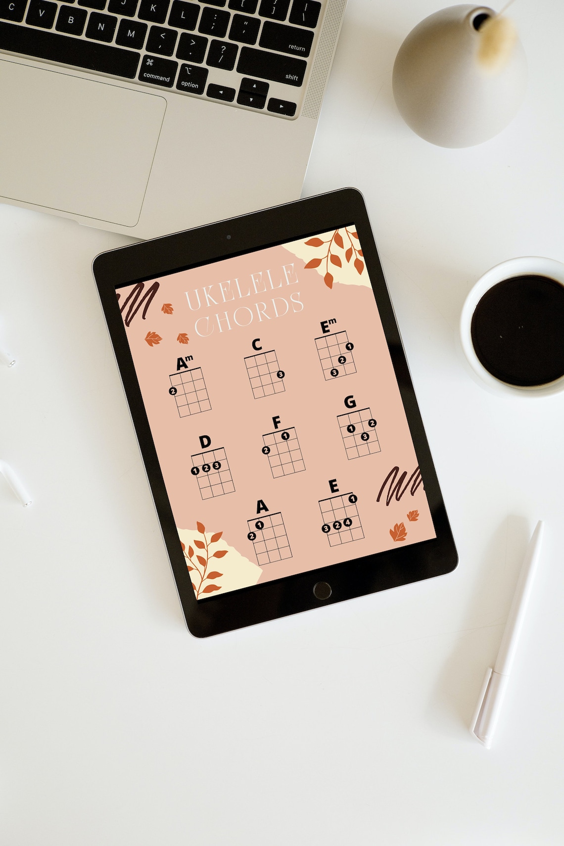 Beginner Ukulele Chord Chart Etsy