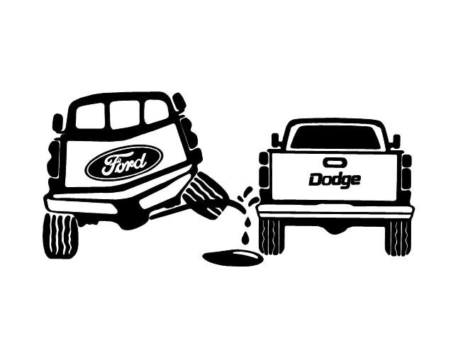 Calvin Piss On Chevy Decal Stickers | Custom Made In The USA | Fast - Foto 8