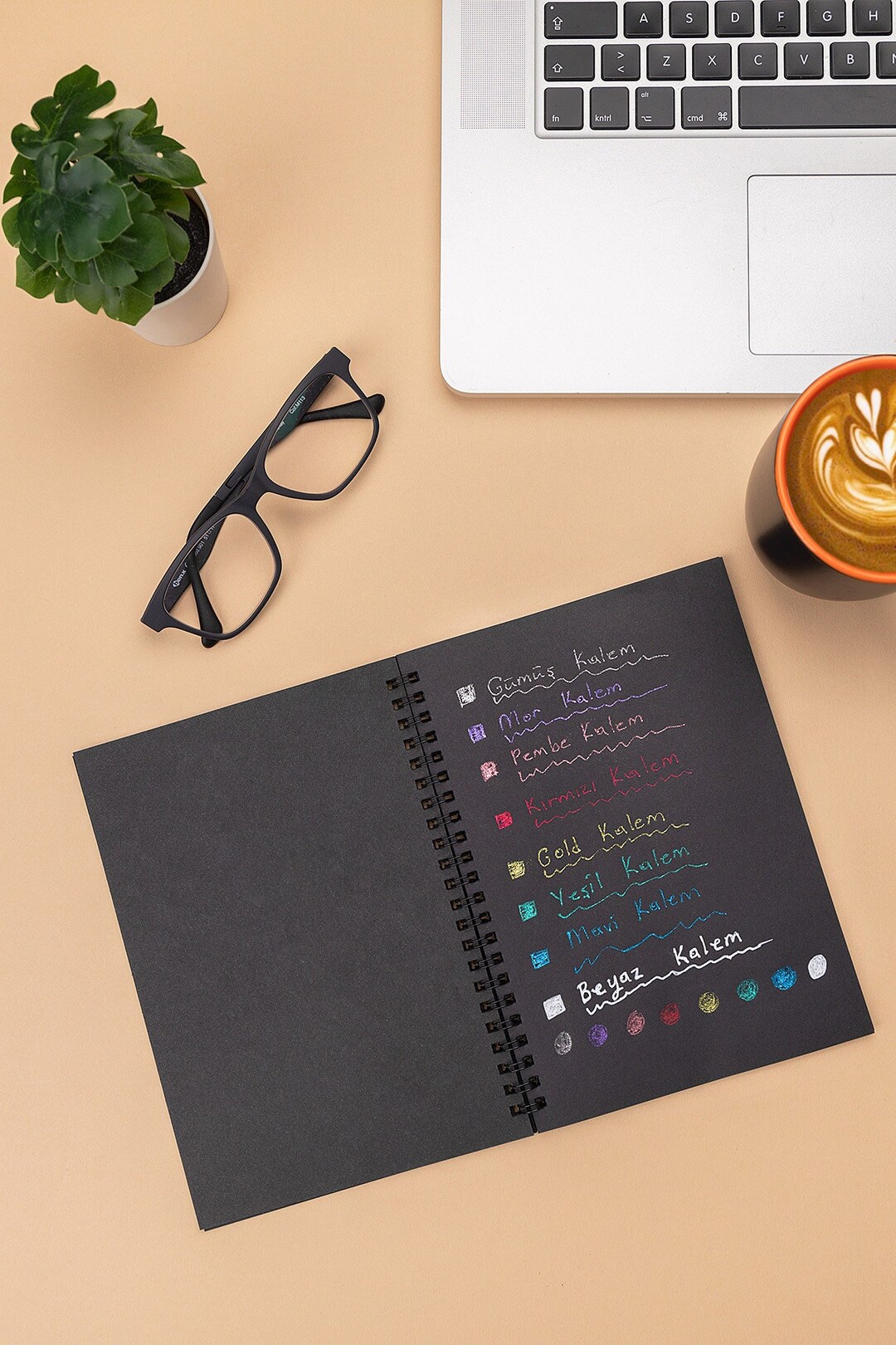 6 SET Black Notebook 14x20cm5.5x7.8 Inch, Black Paper Notebook, Black