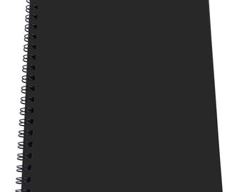 6 SET Black Notebook 14x20cm5.5x7.8 Inch, Black Paper Notebook