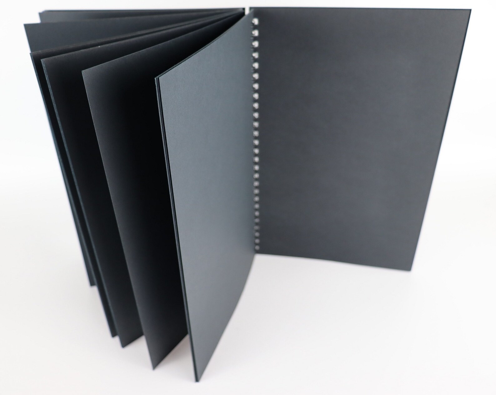 6 SET Black Notebook 14x20cm5.5x7.8 Inch, Black Paper Notebook, Black