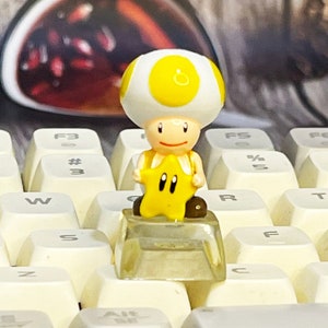 Toad Keycap: Handmade Resin Artisan Keycap - Mario Bros ESC Key