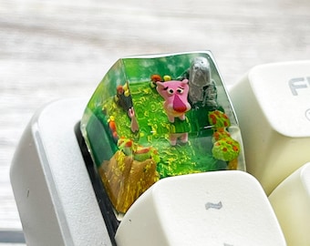 The Pink Panther Show keycaps, Pink Panther keycap, custom keycap, anime keycap, artisan keycaps, resin gift ideas, best keycap, Gift ideas.