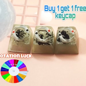 Resin Koi Fish Artisan Keycap: Custom Spacebar Keycap