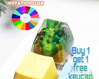 Lea-feon Artisan Keycap: Anime Custom Resin SA Keycap