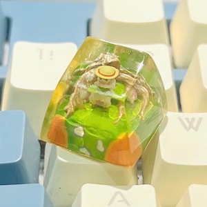 Mei Totoro Keycap: Handmade Resin Cherry MX Anime Keycap