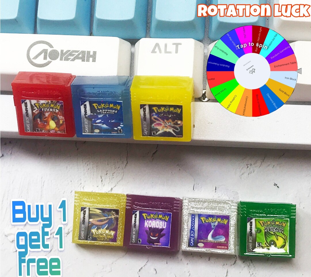 Gameboy Keycaps, Anime Keycaps, Artisan Keycap, Cherry Mx Keycaps, 1u