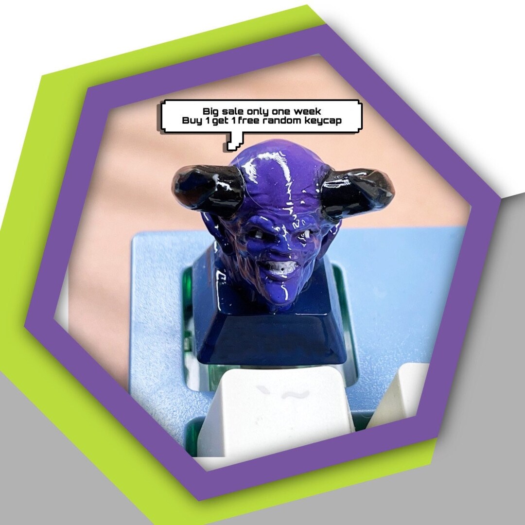 Demon Head Keycap, Random Keycaps, Keycap for ESC, Artisan Keycap for ...