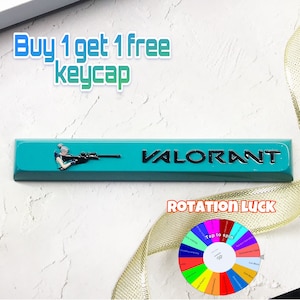 Handmade Jett Spacebar Keycap: Custom Artisan Valorant Keycap