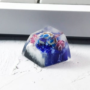 Blastoise Keycap, Anime Handmade Keycaps, Artisan Keycap for Mechanical ...