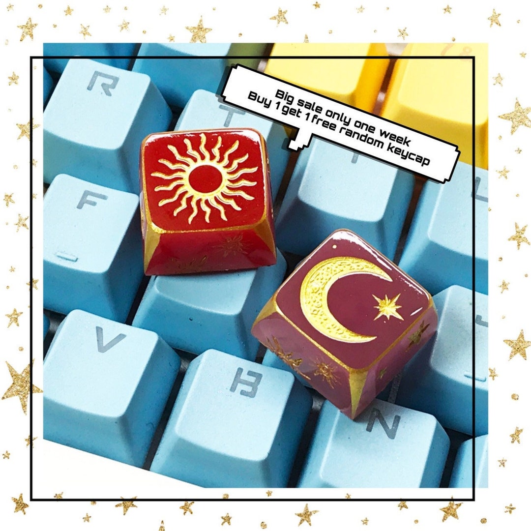 Sun and Moon Artisan Keycap: OEM, Cherry MX, 1U - Etsy