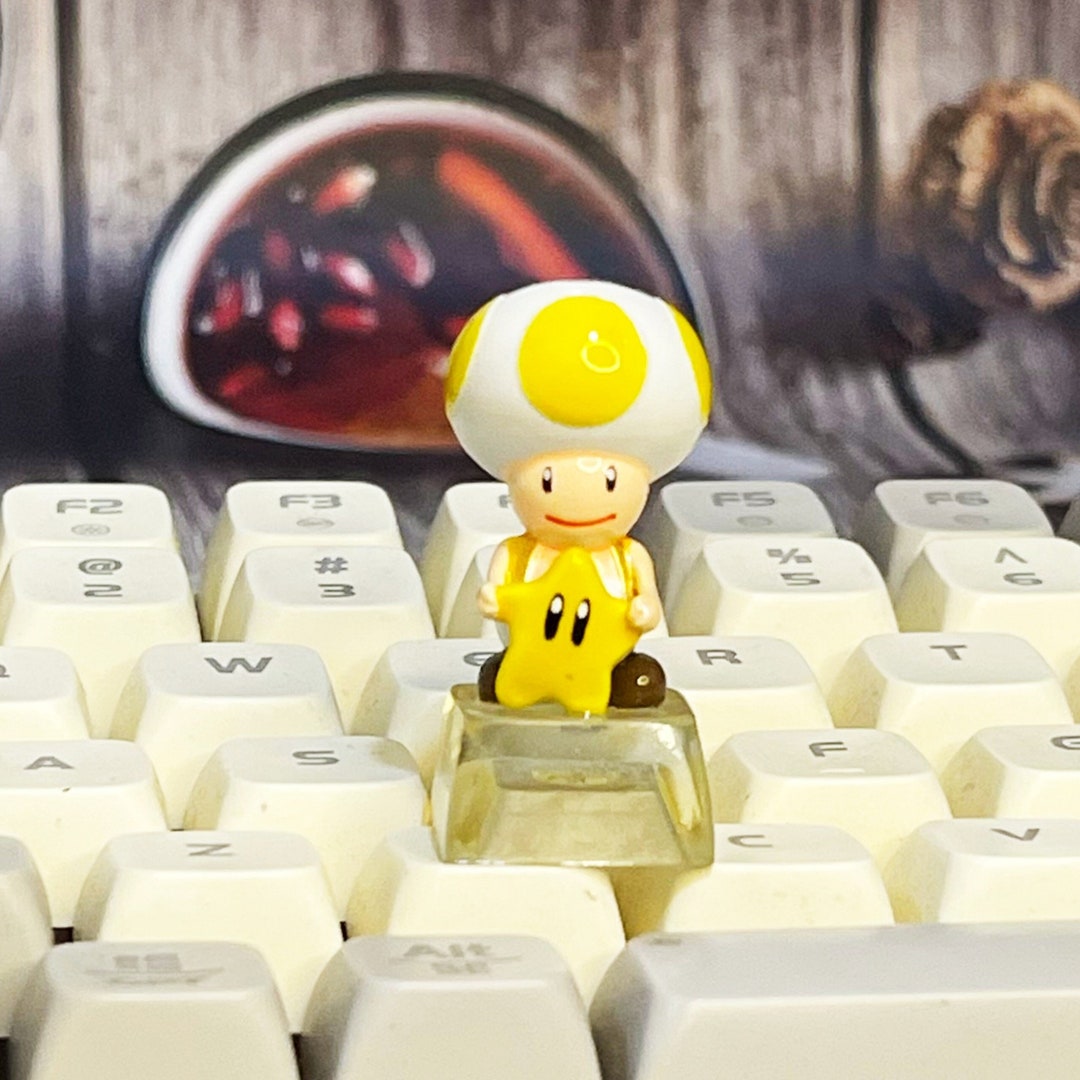 Toad Keycap: Handmade Resin Artisan Keycap - Mario Bros ESC Key - Etsy
