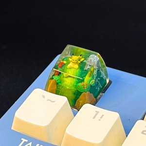 Anime Character Custom Keycap, Handmade artisan keycaps, Anime keycap, ESC R1 Keycap, Cute keycaps, Unique gift for him, Gift ideas.