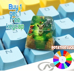 Eevee Artisan Keycap: handgemaakte hars SA-keycap voor mechanisch toetsenbord