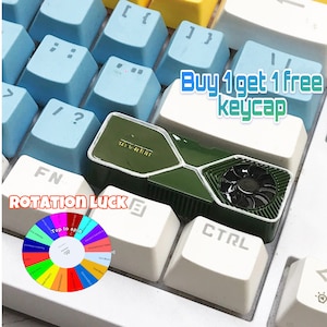 Placa de vídeo de computador Keycap, tecla aleatória feita à mão, conjunto de teclas artesanais, tecla fofa, tecla mecânica, tecla Shift, tecla para jogos.