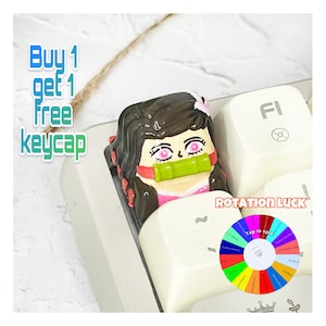 Dem.on Sla.y Keycap, Custom Anime keycap, Demon Anime Keycap For Mechanical Keyboard, ESC Keycap, Sla.yer Dem.on Keycap, Gift ideas.