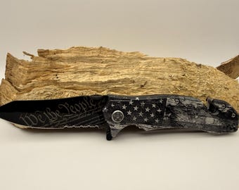 Bison River Rescue Knife Personalized Laser Engraved - American Themed