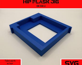 6 oz. Hip Flask Laser Engraving Jig and SVG File