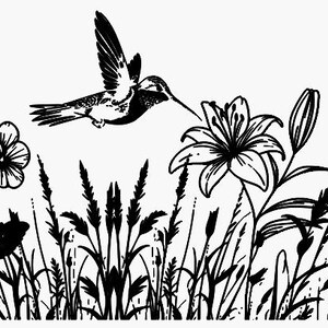Plik laserowy do pakowania na kubek Wildflower Hummingbird o pojemności 20 uncji (SVG, PNG) zdjęcie 4
