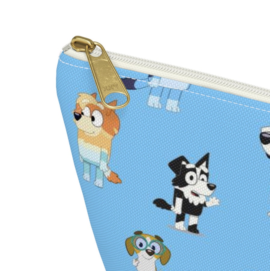 Bluey Mini Backpack Purse Set For Women & Teens - 10" Canvas With Stickers