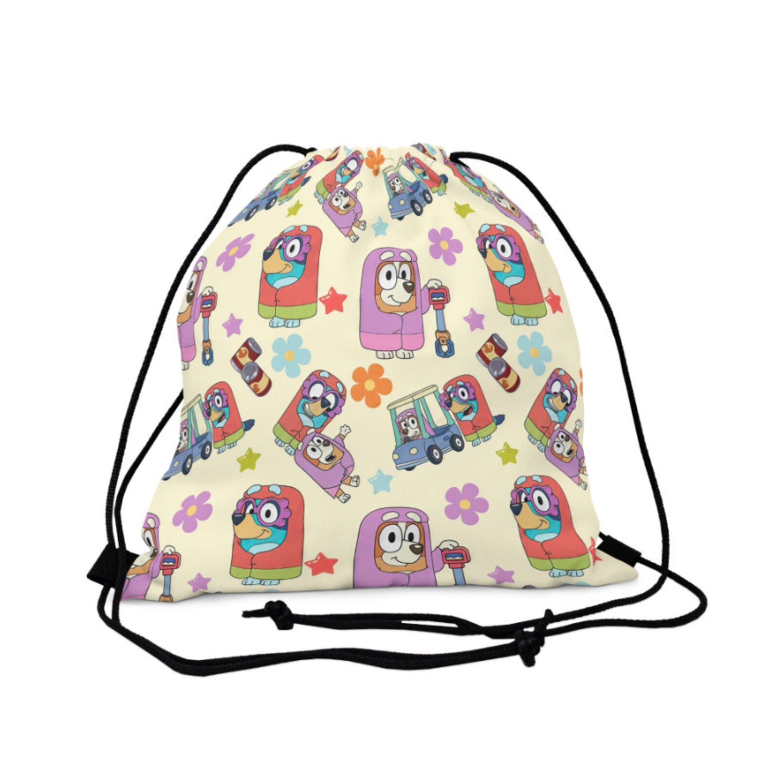 Bluey Drawstring Bag, Bluey Bingo Backpack, Bluey Bag, Kids Drawstring