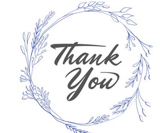 Thank You Card - Blank Inside