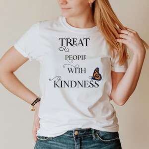 Womens ,Preppy T-shirt, Vintage T-shirt , Treat People With Kindness T-shirt, TPWK, Be Kind, Positive T-shirt