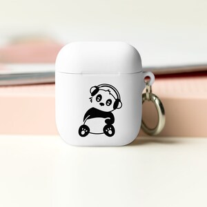 Panda Custom AirPods Pro Case, AirPods Pro, Estuche a prueba de golpes, Llavero AirPods, Lindo