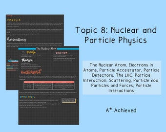 PHYSIK NOTEN A LEVEL: Kern-und Teilchengalaxie