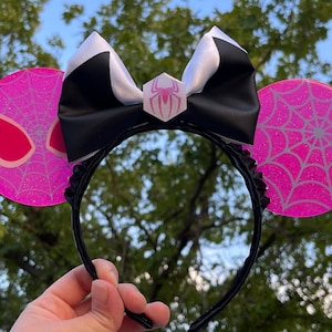 Glow in the Dark Gwen Ghost-Spider Resin Mouse Ears