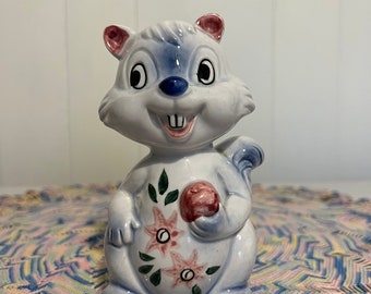 Kitsch Ceramic Squirrel Bank