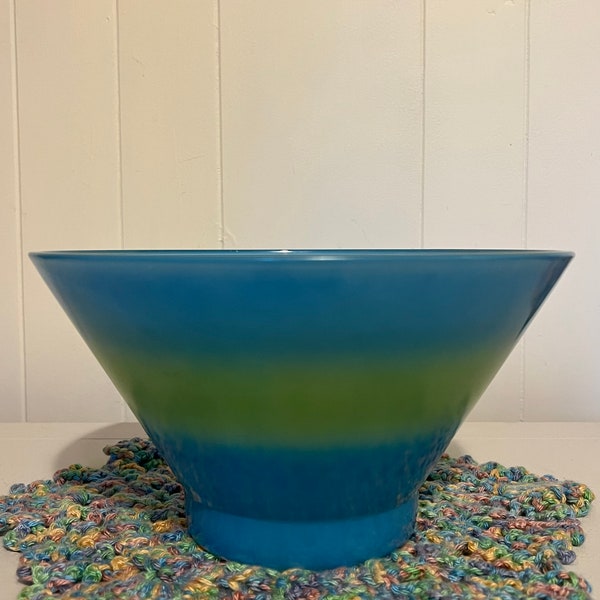 Blendo Glass Green & Blue Serving Bowl