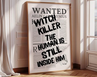 Manon Blackbeak Print: Throne of Glass Inspired Wanted Poster (Digital Download)