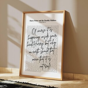 Of course it is happening inside your head, but why on earth... deathly hallows Digital Print | Potter Digital Art | Potter Quote