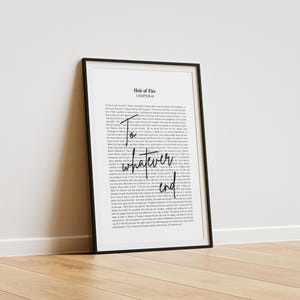 To whatever end | Aelin Galathynius | Sarah J Maas Quote | Minimalistic Bookish Quote Print Digital Download|You do not yield | Heir of Fire