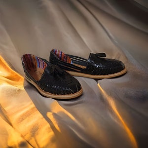 Huarache Sandals Women, Mexican Huarache Sandals, Leather Footwear, Casual Shoes, Boho Women&#39;s Shoes | Tassel (LAST PIECES)