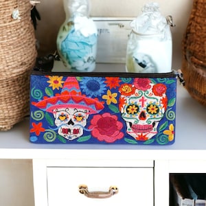 Mexikanische bestickte Geldbörsen / Artisan Boho Style Münzbeutel / Einzigartige handwerkliche kleine Tasche