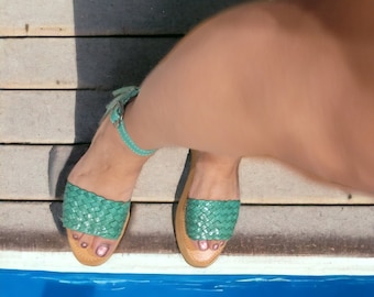 Sandalia Huarache ~ Todos los Tamaños Boho- Hippie Vintage ~ Estilo Mexicano ~ Cuero Colorido ~ Huaraches Mexicanos